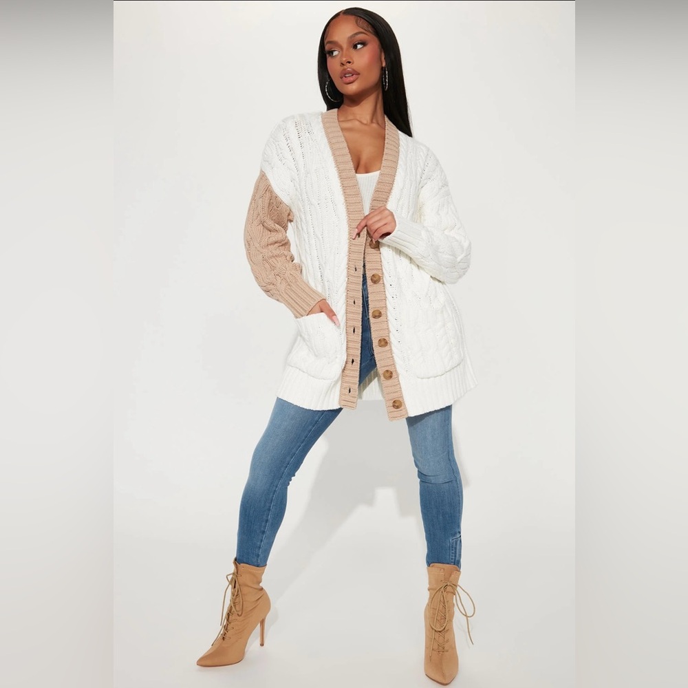 Fashion nova colorblock cardigan